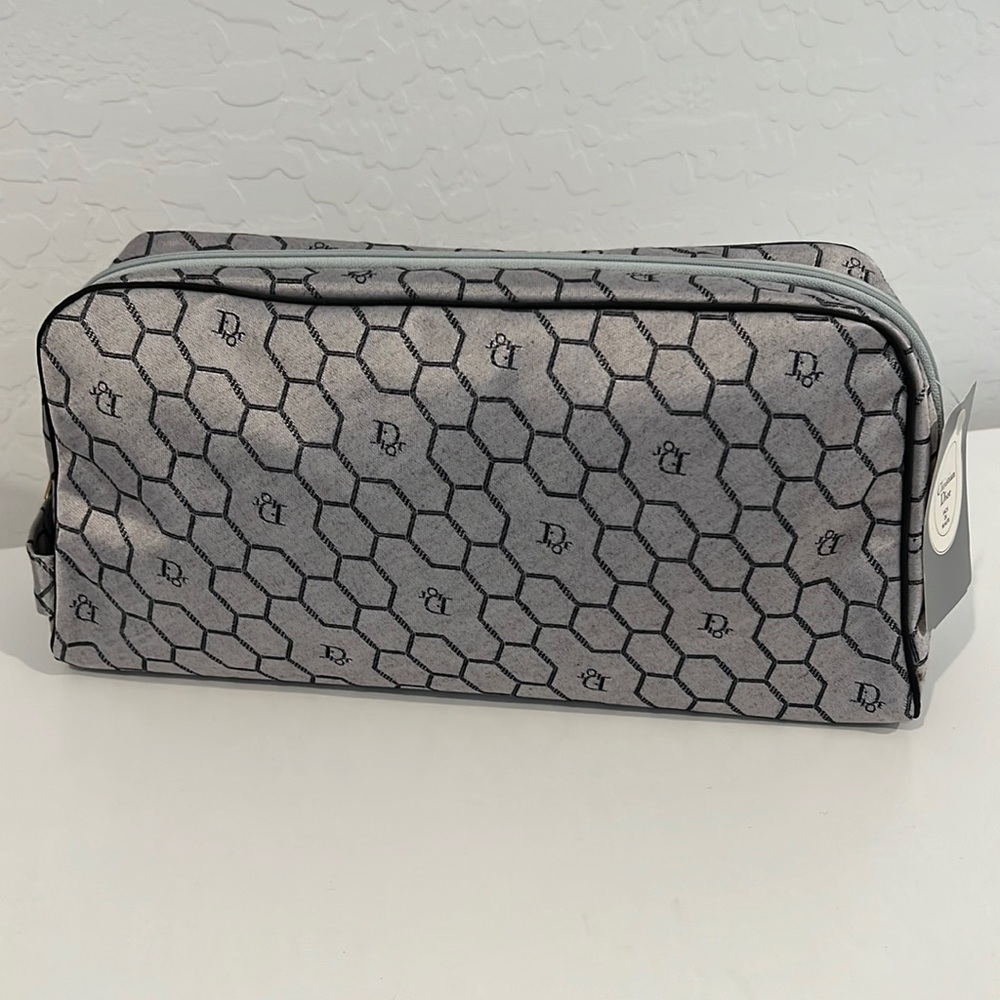 New with tags Vintage Christian Dior Toiletry Bag Makeup Cosmetic Travel